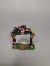 Hoppy Hollow Easter Village Wooden Arch w/ Birdhouses 2003 Bunny Rabbits picture