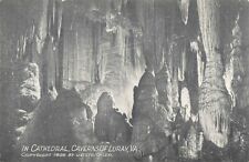 Postcard Cathedral Caverns of Luray Virginia DB picture