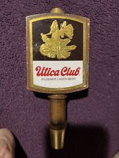 Vintage Utica Club Pilsner Lager Beer Tap 8” Wooden Rare picture