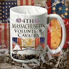 4th Massachusetts Cavalry 15-ounce American Civil War themed coffee mug/cup picture