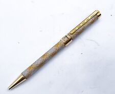 Pentel Celebrate Limited Ver. Ballpoint Pen Silver Gold thread twist 1990 picture