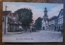 '08 streetcar HINSDALE Massachusetts St Railway Post Card MA Trolley HANDCOLORED picture