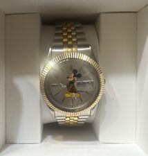 Disney Accutime Mickey Mouse Men's Watch Stainless Steel Caseback Tested Works picture