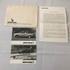 Bertone Ritmo Cabriolet Convertible Press Kit with Photographs Photos Fiat Ritmo picture