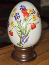 Vintage 1988 Spring Brilliance Porcelain Egg, E. Hoffman, Avon Collectibles New picture