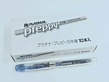 10 x Platinum Preppy SPN-100A Fountain Pen 0.3mm Fine Nib, BLUE BLACK picture