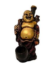 Happy Buddha Handmade Tobacco Smoking Hand Pipe Fat Spiritual Chinese Buddhism picture