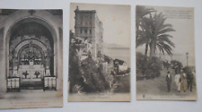 3 Vintage, Monte Carlo. Azure Coast. Monaco postcards picture