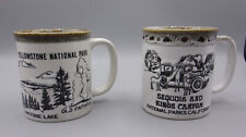 Set of 2 National Parks Mugs - Yellowstone & Sequoia & Kings Canyon- Drip Glaze picture