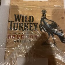 Large Wild Turkey Bourbon Whiskey Wooden Crate picture