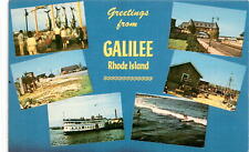 Galilee Rhode Island  Bernard L Gordon coastal town Book Postcard picture