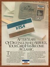 1984 Classic Visa Credit Card Vintage Print Ad/Poster Retro 80s Pop Art Decor picture