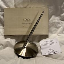New Lenox Executive Desktop Pen Stand W Pen Stainless Steel Base $67 Gift Set picture