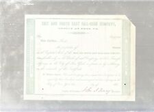 1850s ERIE AND NORTHEAST RAILROAD STOCK CERTIFICATE/ signed but unissued picture