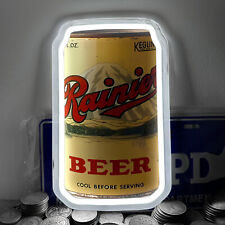 Rainier Beer Can Neon Sign Light Pub Club Party Mall Poster Wall Decor 12