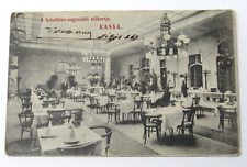 Kassa Hungary Schalkhaz Grand Hotel Conservatory Postcard 1907 Slovakia Stamp picture