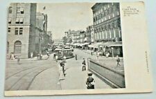 F and Ninth Streets Washington D.C. Postcard Street Cars Period Clothing 9098 picture