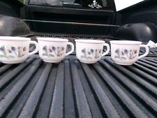 4 Arcopal France Mugs Floral Patteren 2 Sided Nice picture