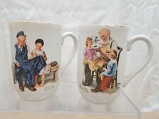 VTG 1982 Norman Rockwell Collectible Cups Toymaker, Lighthouse Keepers Daughter  picture