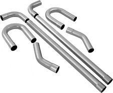 8 PCS DIY Stainless Steel 2.5 Exhaust Pipe Kit,Including Mandrel Bend Pipe New picture