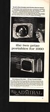 1959 ADMIRAL SON-R Portable TV with Wireless Remote, Thin Man Vintage Print Ad picture