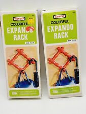 Vintage Nevco Colorful Expando Rack Lot Of 2 Missing Some Hardware Warm Yellow  picture