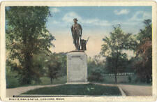 Concord,MA Minute Man Statue Middlesex County Massachusetts Postcard Vintage picture