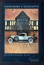 SIGNED 1989 Meadow Brook Hall Concours Poster PACKARD 734 Speedster picture