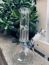 Premium 8''  Thick Clear Glass Hookah Water Pipe Bong with 14mm Bowl picture