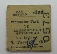 BTC (S) Railway Ticket 0573 Worcester Park to London Road Guildford  picture