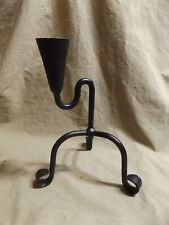 Painted Metal Tripod Candle Holder Reproduction of Antique 18th-19th C Form picture