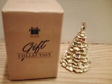 Vintage 1996  Avon Christmas Gold Sparkle Tree Ornament Ornament New picture
