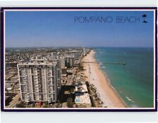Postcard Looking North Pompano Beach Pier Florida USA picture