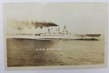 RPPC U.S.S.Saratoga Naval Ship Real Photo Postcard Unposted A806 picture