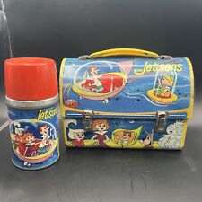 RARE 1963 The Jetsons Lunch Box & Thermos Nice Condition Lunchbox Colorful picture
