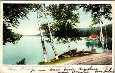 1906 Oak Birch Inn Alton Bay Lake Winnipesaukee New Hampshire Antique Postcard  picture