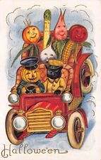 Halloween Original Early Embossed Card - Vegetable People picture
