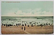 On The Beach Seaside Oregon Edward H Mitchell Vintage Divided Back Postcard 964 picture