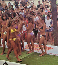 Vintage Myrtle Beach S.C. Tan Bikini Girl Hawaiin Tropic Contest #1 Postcard A3 picture