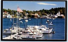 Postcard - Typical Scene of Harbor Along the Coast of Maine, USA picture