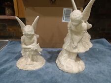 Vintage 1999 A Special Place 1 Set Of 2 Ceramic Fairies 9.5 in. Tall & 13 in. picture