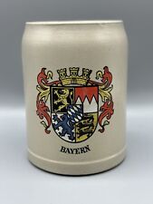Vintage Bayern Western Germany 0.5 Liter Collectible Gray Mug Stein - “Rare” picture