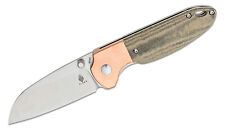 NEW Kizer Deviant Copper Bolster / Green Micarta Handle M390 Blade Steel picture