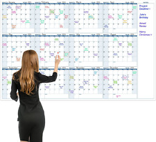 Large Dry Erase Calendar for Wall – Yearly Wall Calendar Dry Erase, 37