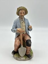 Vintage Porcelain HOMCO- Grandpa Farmer With a Shovel Figurine #1433    picture