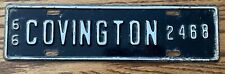 1966 Covington, Virginia License Plate #2468 picture