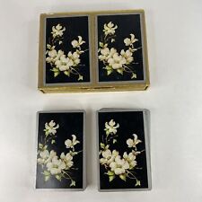 Vintage Congress 606 Flower Theme Double Deck Playing Cards picture