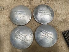 DELUXE CHEVY HUBCAPS DOG DISH PICKUP VINTAGE WORLD RAT ROD Set Of Four picture