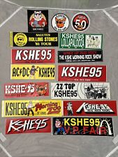 Vintage LOT-15 KSHE-95 BUMPER STICKERS St. Louis, MO. REAL ROCK RADIO picture