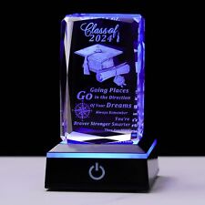 Graduation Gifts for Her Him 2024 Unique, 3D Layser Engraved Class of 2024 wi... picture